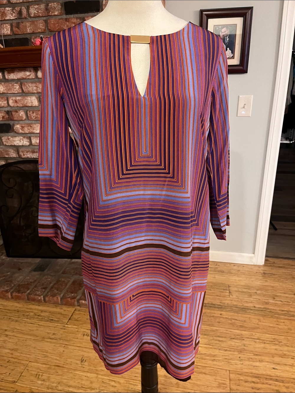 Trina Turk !00% Silk Shift Dress